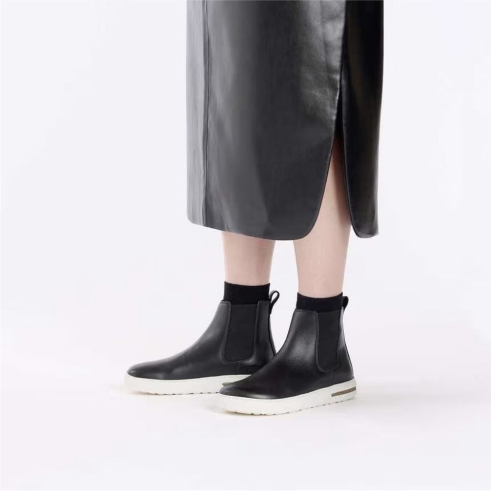 41N Birkenstock Bend Chelsea Boots Black Leather NWT - Picture 11 of 12
